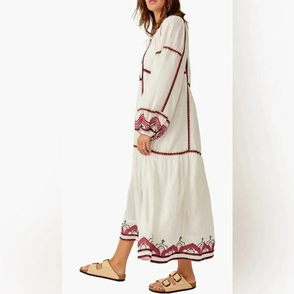 NEW Free People Sweet Escape Long Sleeve Maxi Dress XS B2074 - Picture 2 of 8